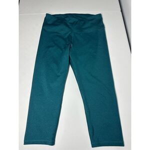 Old Navy Active Womens Leggings Size L Teal Go Dry Mid Rise See Description